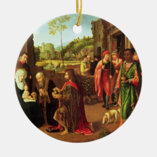 Adoration of the Magi Ceramic Ornament