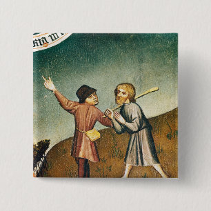 Adoration of the Magi, detail of the 2 Inch Square Button