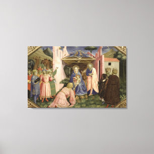 Adoration of the Magi, from the predella Canvas Print