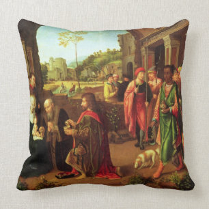 Adoration of the Magi Throw Pillow