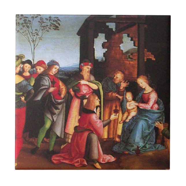 ADORATION OF THE MAGI TILE (Front)