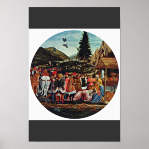 Adoration Of The Magi, Tondo By Domenico Veneziano Poster