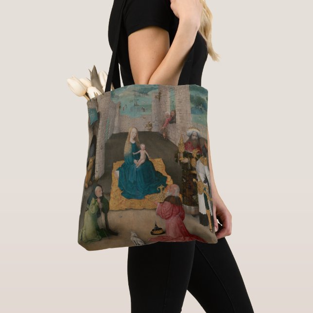 Adoration of the Magi Tote Bag (Close Up)
