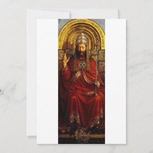Adoration of the Mystic Lamb by Jan van Eyck Thank You Card