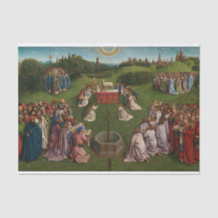 Adoration of the Mystic Lamb, The Ghent Altarpiece Tissue Paper