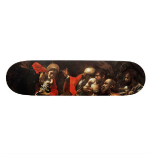 Adoration of the Shepherds by Caravaggio (1609) Skateboard
