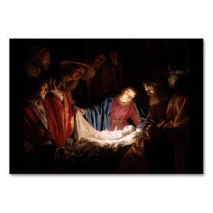 Adoration of the Shepherds by Gerard van Honthorst Table Number