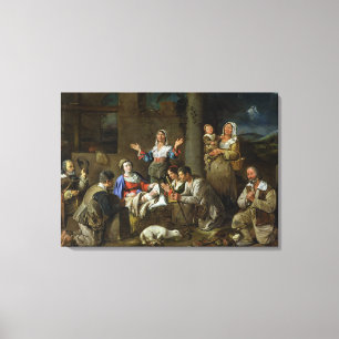 Adoration of the Shepherds, c.1659 Canvas Print