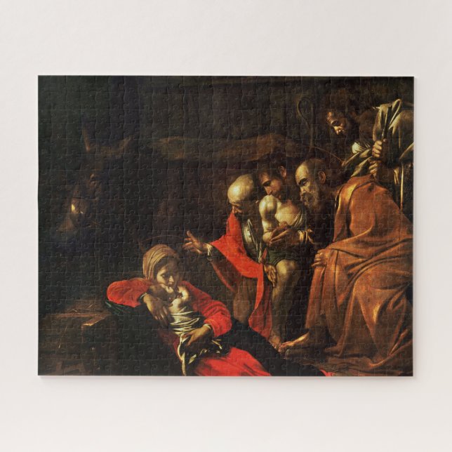 Adoration of the Shepherds (Caravaggio) Jigsaw Puzzle (Horizontal)