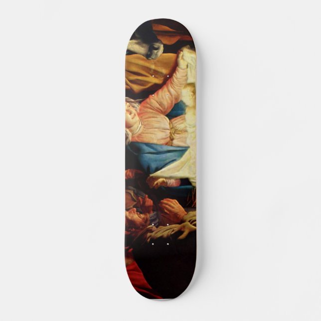 Adoration of the Shepherds - Honthorst Skateboard (Front)