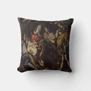 Adoration of the Shepherds Throw Pillow