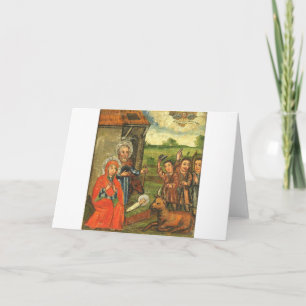 Adoration of the Shepherds Ukrainian Icon Holiday Card
