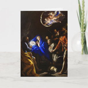 Adoration religieuse des cartes de Noël   des rois