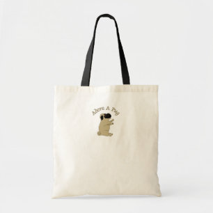 adore a pug tote bag