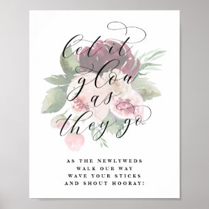 Adore Glow-Stick Newlywed Send Off Wedding Sign