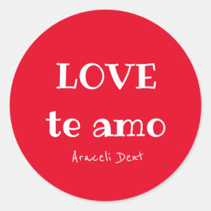 ADORE l'amo Classic Round Stickers