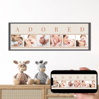 ADORED Photo Collage Clay Natural 6 Baby Picture