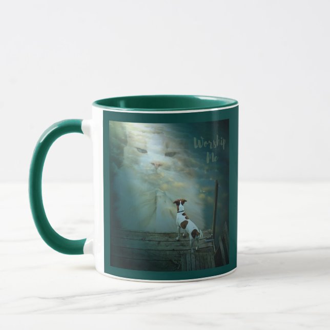 Adorez-moi - tasse de supériorité de chat (Gauche)