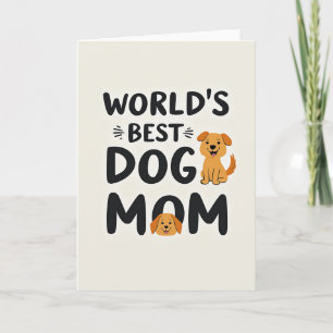 Adoring Dog Mom Card
