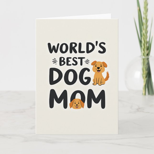 Adoring Dog Mom Card (Front)