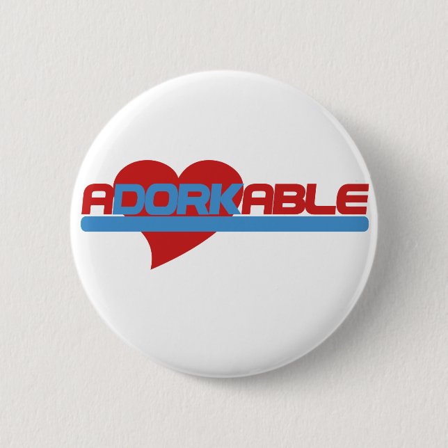 Adorkable Adorable Dork 2 Inch Round Button (Front)