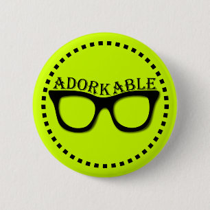 Adorkable - dork 2 inch round button