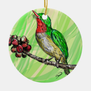 Adorno San Pedrito de Puerto Rico Ceramic Ornament