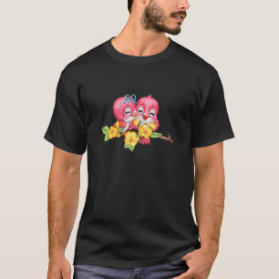 Adorobale  Birds Flower Clothes for Teen Girls You T-Shirt