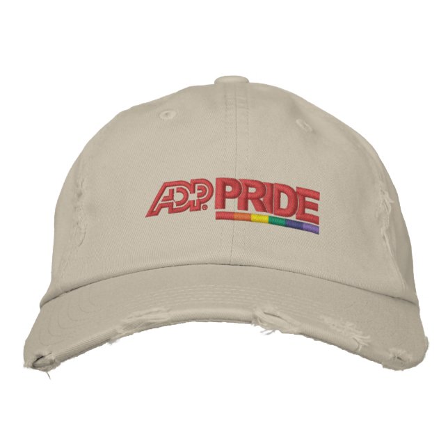 ADP Pride Distressed Cap - Tan (Front)