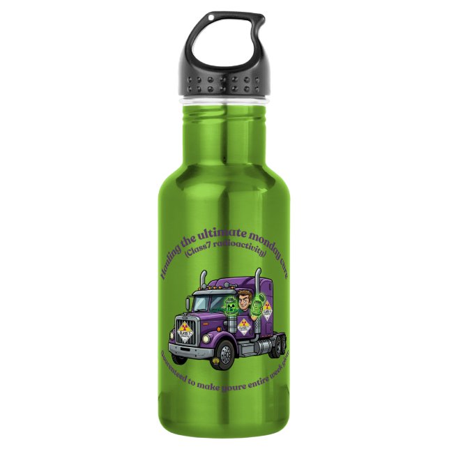 ADR Class 7 Radioactive | Hazmat Driver & Logistic 532 Ml Water Bottle (Front)
