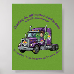 ADR Class 7 Radioactive Hazmat Driver & Logistic Poster
