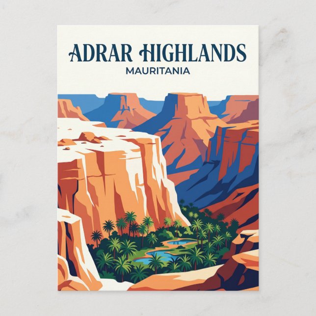 Adrar Highlands Mauritania Postcard (Front)