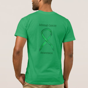Adrenal Cancer Awareness Green Ribbon Custom Tee