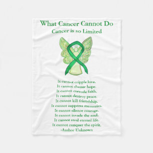 Adrenal Cancer Awareness Ribbon Soft Chemo Blanket