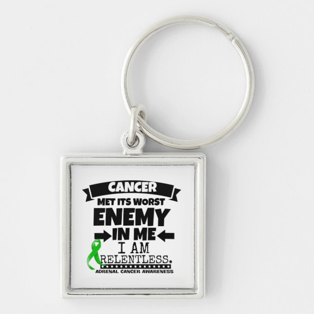 Adrenal Cancer Met Its Worst Enemy in Me Keychain (Front)