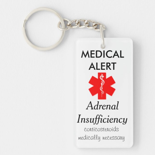 adrenal insufficiency key chain (Front)