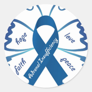 Adrenal Insufficiency: We Need Your Support Classic Round Sticker
