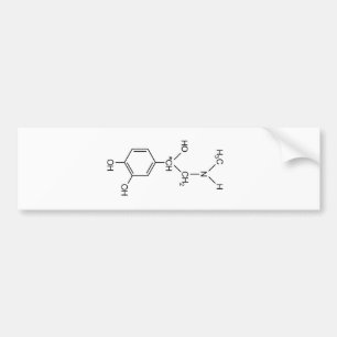 adrenaline chemical formula chemistry hormone elem bumper sticker