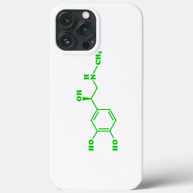 Adrenaline Molecular Chemical Formula Case-Mate iPhone Case (Back)