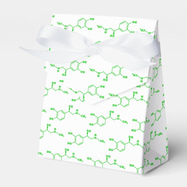 Adrenaline Molecular Chemical Formula Favor Box (Front Side)