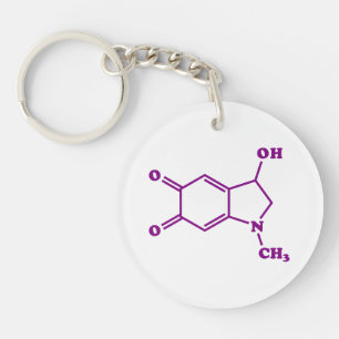 Adrenaline Molecular Chemical Formula Keychain