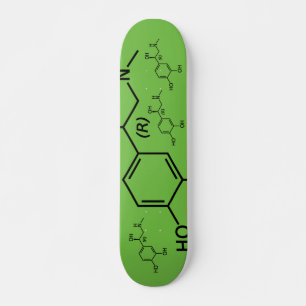 Adrenaline Molecule Chemical Diagram Skateboard