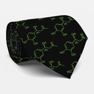 Adrenaline Molecule Chemical Diagram Tie