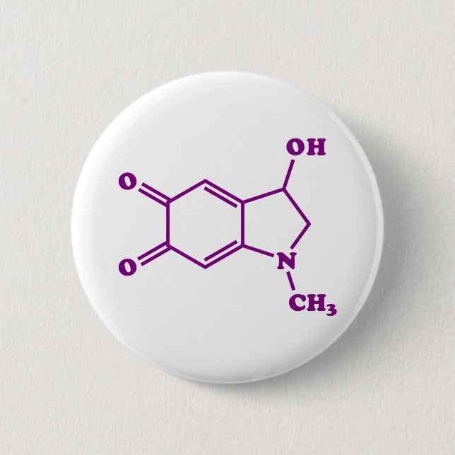 Adrenochrome Molecular Chemical Formula 2 Inch Round Button (Front)