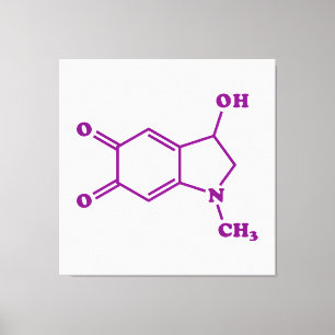 Adrenochrome Molecular Chemical Formula Canvas Print