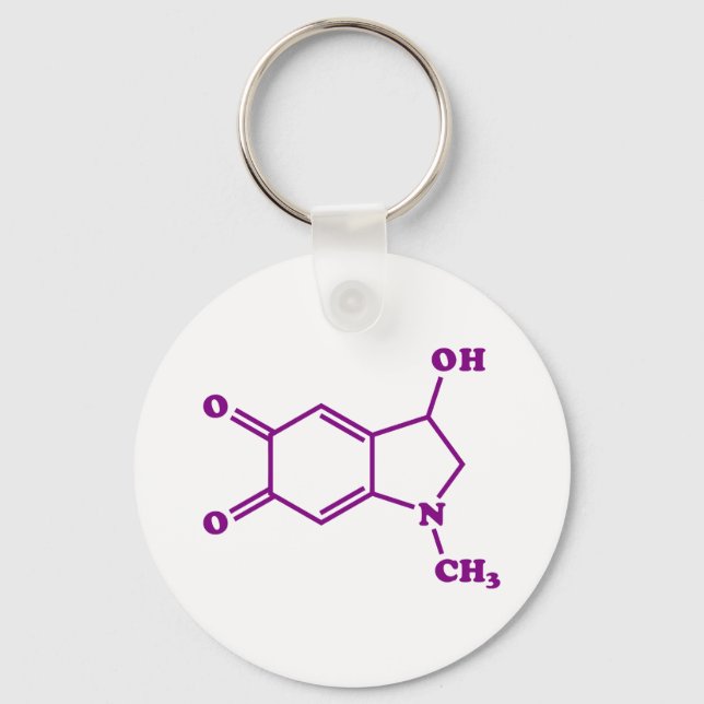 Adrenochrome Molecular Chemical Formula Keychain (Front)