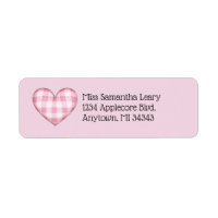 Adresse 3D coeur plaid avec texte personnalisé