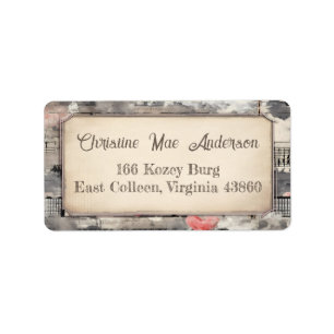 Adresse Abstraite vintage / Livraison / Étiquette 