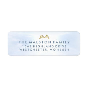 Adresse assortie de famille de sympathie de ciel
