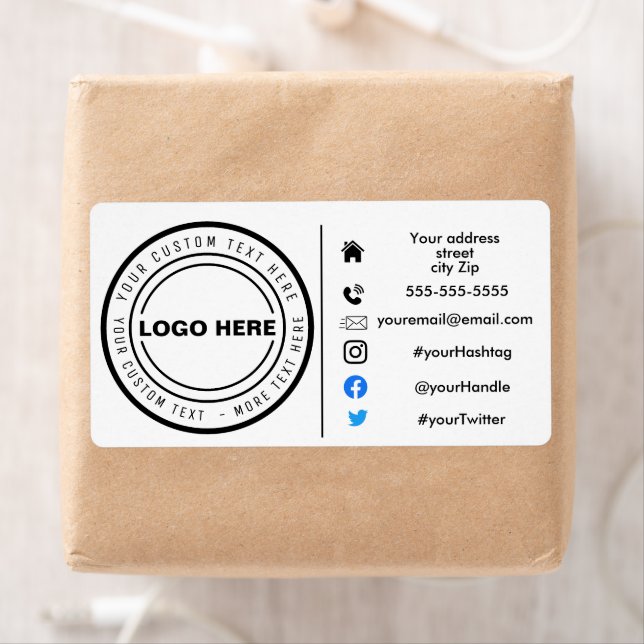 Adresse autocollante de commande marketing (En situation)